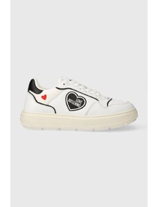 Love Moschino sneakers in pelle colore bianco JA15204G1IJC110A JA15204G1IJC290A