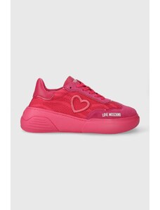 Love Moschino sneakers colore rosa JA15415G1IIY960B JA15284G1IJC510A