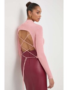 Guess maglione in cotone colore rosa