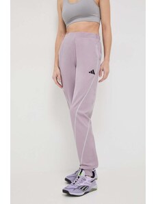 adidas Performance pantaloni da allenamento Woven colore rosa IL7365