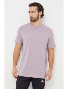 adidas t-shirt in cotone uomo colore violetto IR9116