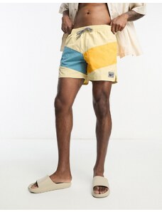 Nike Swimming - Icon - Pantaloncini da bagno stile volley da 5" color pietra colorblock-Neutro