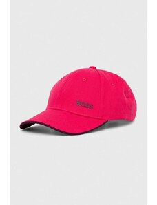 Boss Green berretto da baseball in cotone colore rosa