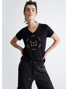 LIUJO Liu Jo T-shirt Con Stampa E Strass