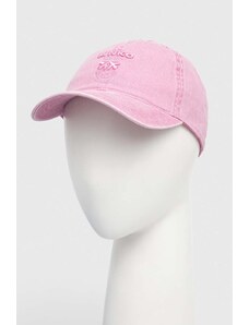 Pinko berretto da baseball in cotone colore rosa