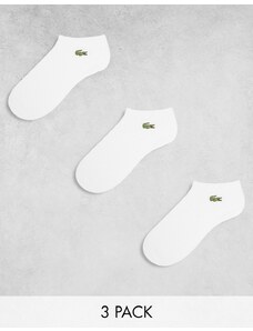 Lacoste - Confezione da 3 calzini sportivi bianchi-Bianco