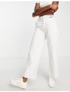 Element - Pantaloni multitasche in tela, colore bianco sporco