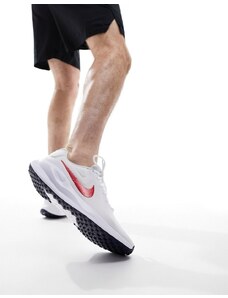 Nike Running Nike - Revolution 7 - Sneakers bianche e rosse-Bianco