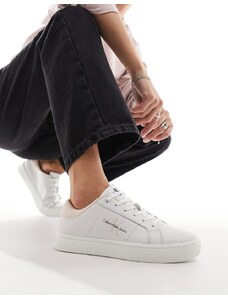 Calvin Klein Jeans - Sneakers multicolore cupsole con logo-Bianco