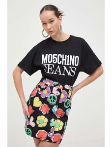Moschino Jeans t-shirt in cotone donna colore nero