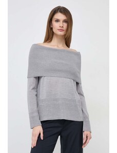 Max Mara Leisure maglione in lana donna colore grigio