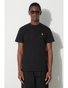 Carhartt WIP t-shirt in cotone S/S Chase T-Shirt uomo colore nero I026391.00FXX