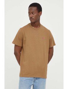 Levi's t-shirt in cotone uomo colore marrone