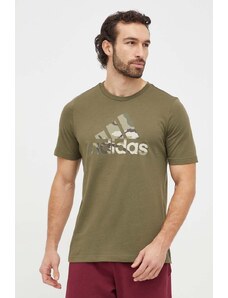 adidas t-shirt in cotone uomo colore verde IR5830