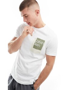 Calvin Klein - T-shirt bianco acceso con logo
