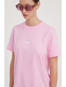 MSGM t-shirt in cotone donna colore rosa