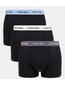 Calvin Klein in esclusiva per ASOS - Confezione da 3 paia di boxer aderenti neri-Nero