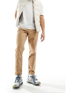 ASOS DESIGN - Pantaloni dritti color cuoio in tessuto ripstop-Marrone