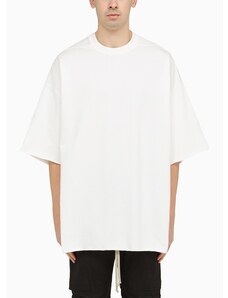 Rick Owens T-shirt oversize Tommy T bianca in cotone