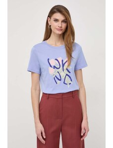 Weekend Max Mara t-shirt in cotone donna colore violetto