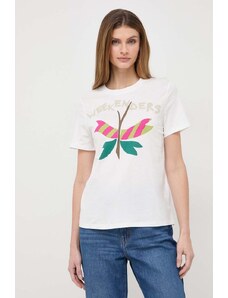 Weekend Max Mara t-shirt in cotone donna colore bianco
