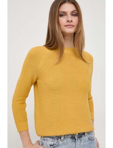 Weekend Max Mara maglione in cotone colore giallo