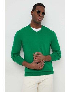 United Colors of Benetton maglione in cotone colore verde