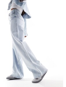 Tommy Jeans - Claire - Jeans a fondo ampio e vita alta lavaggio chiaro-Blu