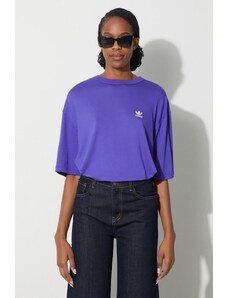 adidas Originals t-shirt Trefoil Tee donna colore violetto IR8065