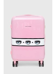 Chiara Ferragni valigia colore rosa