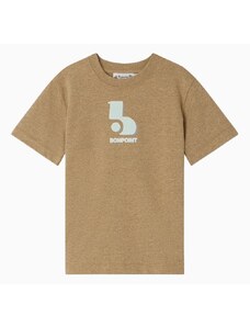 Bonpoint T-shirt Thibald color pralina in misto cotone