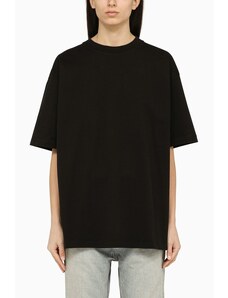 Balenciaga T-shirt girocollo nera con logo