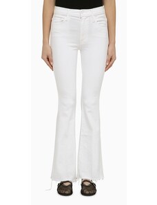 Mother Jeans The Weekender Fray in denim bianco