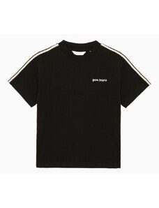 Palm Angels T-shirt nera in cotone con logo
