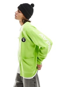 AAPE By A Bathing Ape - Now - Cardigan in maglia verde