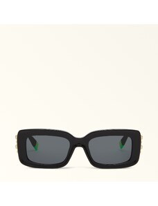 Furla Sunglasses Sfu630 Occhiali Da Sole Nero Nero Acetato + Borchie Donna