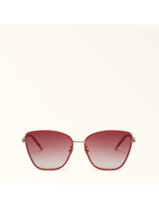 Furla Sunglasses Sfu692 Occhiali Da Sole Grenadine Rosso Metallo + Acetato Donna