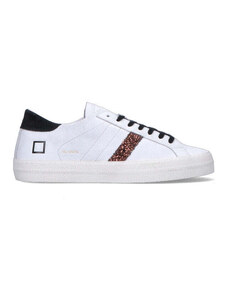 D.A.T.E. HILL LOW VINTAGE CALF Sneaker donna bianca/nera SNEAKERS
