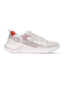 D.A.T.E. Sneaker donna bianca/rosa/grigia/arancione in suede SNEAKERS