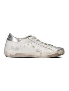GOLDEN GOOSE Sneaker donna bianca/argento/oro in pelle SNEAKERS