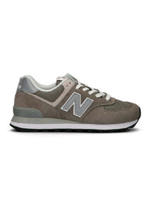 NEW BALANCE Sneaker trendy donna grigia in suede/tessuto SNEAKERS
