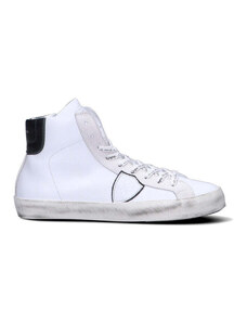 PHILIPPE MODEL Sneaker ragazzo bianca/nera in pelle SNEAKERS