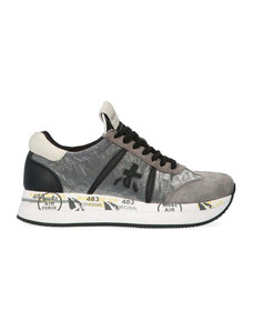 PREMIATA CONNY Sneakers trendy donna argento in suede/tessuto SNEAKERS