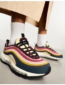 Nike - Air Max 97 - Sneakers multicolore in velluto a coste