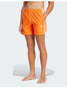 adidas Originals - Adicolor - Pantaloncini da bagno arancioni con 3 strisce-Arancione
