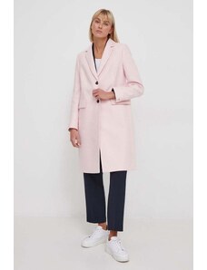 Tommy Hilfiger cappotto in lana colore rosa