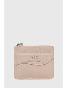 Armani Exchange portafoglio donna colore beige