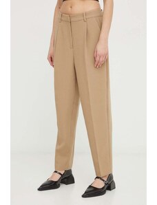 Bruuns Bazaar pantaloni donna colore beige