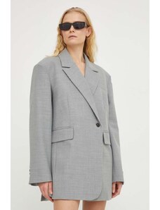 Herskind blazer con aggiunta di lana colore grigio