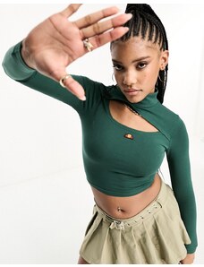 ellesse - Lissa - Maglietta corta a maniche lunghe verde scuro
